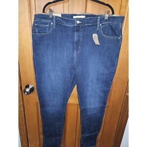 Levi's Women's 721 High Rise Skinny Jeans Indigo Tag Size 22